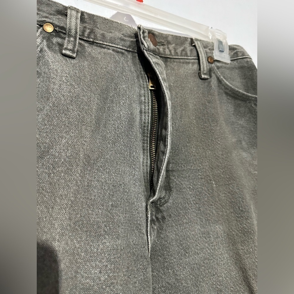 Vintage Wrangler Black Label High Rise Jeans – Olive Green – Women’s 13x32 - Picture 2 of 5